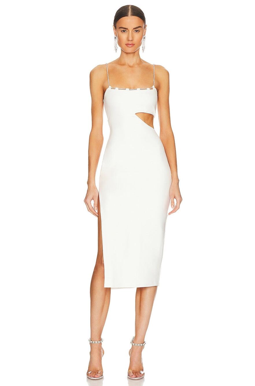 Lovers and Friends Charlotte Midi Dress in White